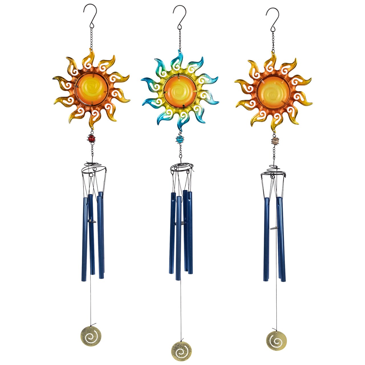 Northlight Shining Suns Outdoor Garden Windchimes - 31.5" - Set of 3